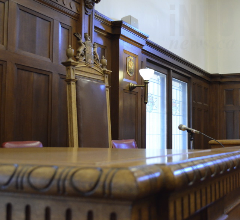The judges seat at the Vernon Supreme Court room.
