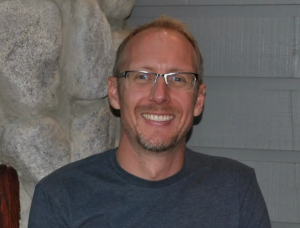 A head and shoulders photograph of Salmon Arm dentist and BC Libertarian Party candidate Robert Johnson.