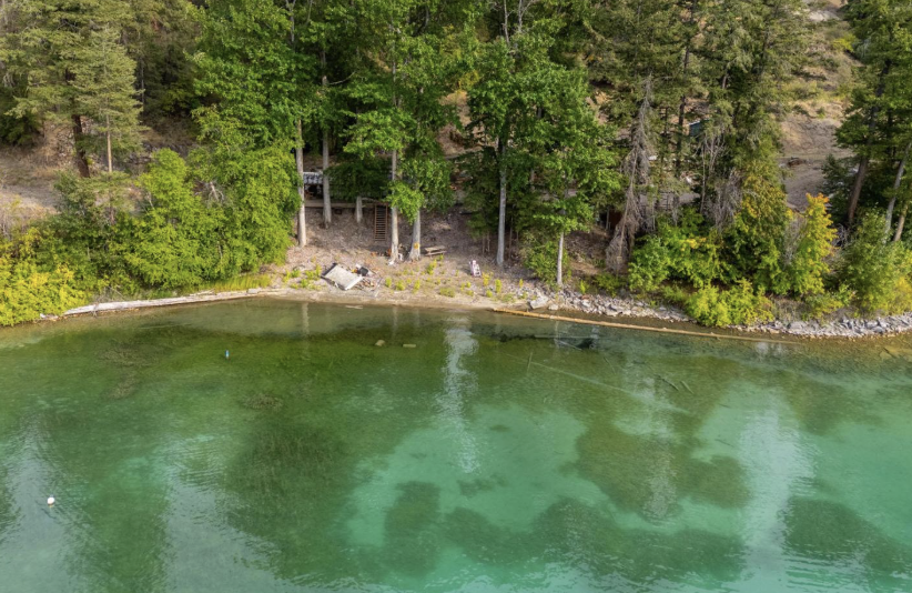 A beach on Kalamalka lake.