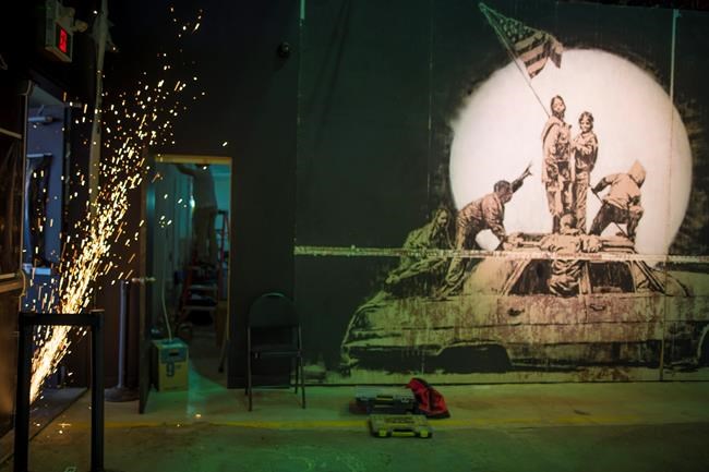 Banksy exhibit caters to broad following: 'Art that was made for them, by one of them' | iNFOnews.ca CP2007329249