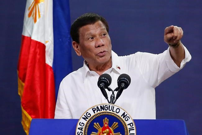 Philippine president bruised, scratched from motorcycle fall | iNFOnews.ca