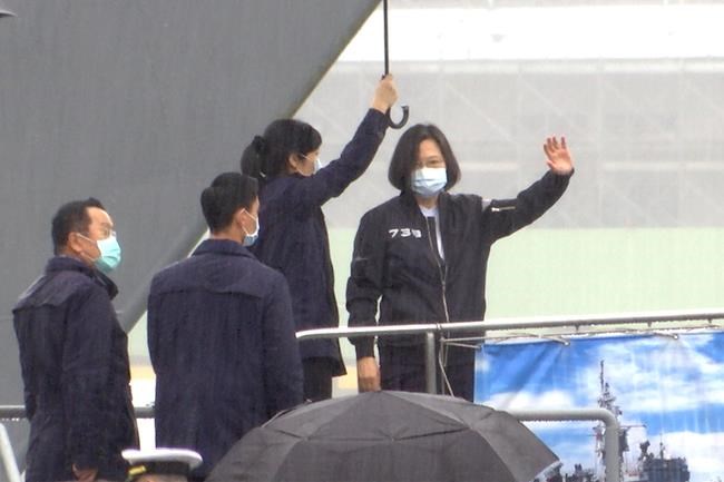 Taiwan President Tsai visits naval base amid Chinese threats | iNFOnews.ca