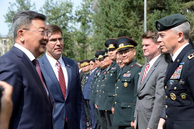 Pentagon chief visits Mongolia to strengthen military bonds | iNFOnews.ca