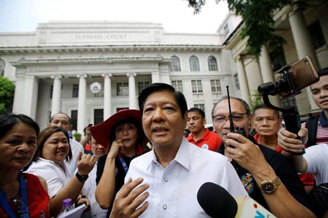 Philippine court junks poll protest by late dictator’s son | iNFOnews.ca Philippine court junks poll protest by late dictator’s son | iNFOnews.ca