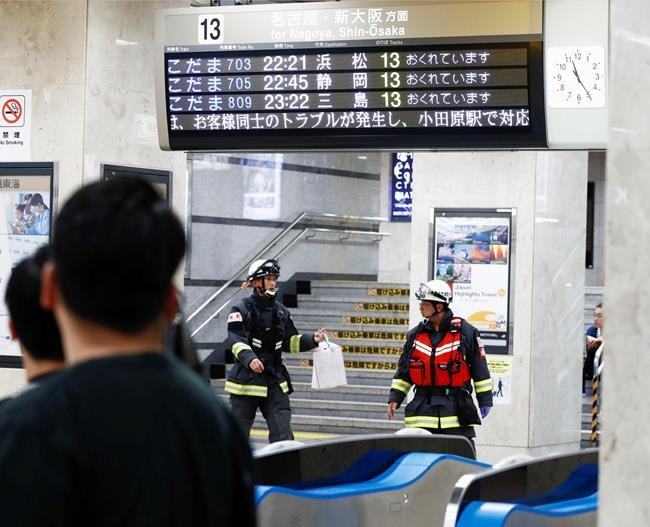 Knife attack on Japan bullet train leaves 1 dead, 2 hurt | iNFOnews.ca