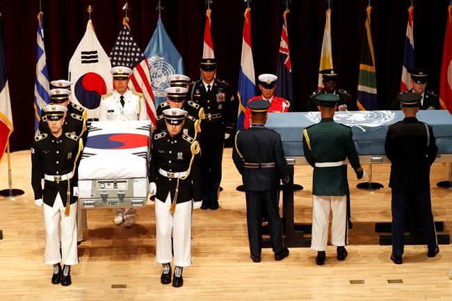 US, South Korea hold ceremony to return home war remains | iNFOnews.ca
