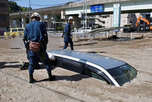 Abe visiting flood-hit western Japan as deaths reach 176 | iNFOnews.ca