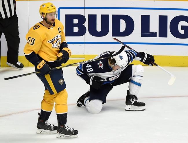 Hellebuyck makes 37 saves as Jets beat Predators 5-1 | iNFOnews.ca