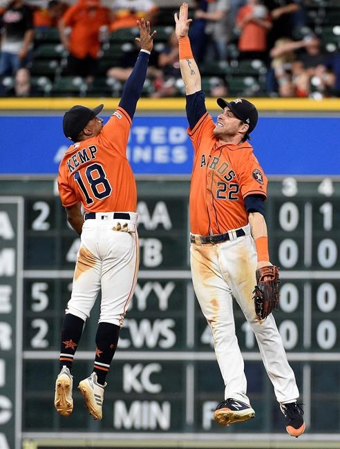 Chirinos hits slam, drives in 6 runs, Astros beat Blue Jays | iNFOnews.ca