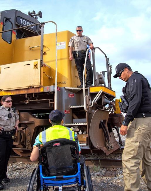 Man with cerebral palsy enjoys train visit in South Texas | iNFOnews.ca Man with cerebral palsy enjoys train visit in South Texas | iNFOnews.ca