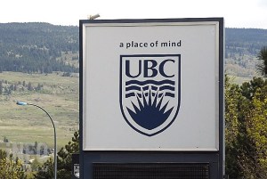 UBC sign.