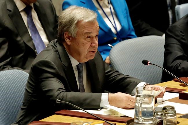 UN chief: Threat from nukes, other weapons, gathers force | iNFOnews.ca