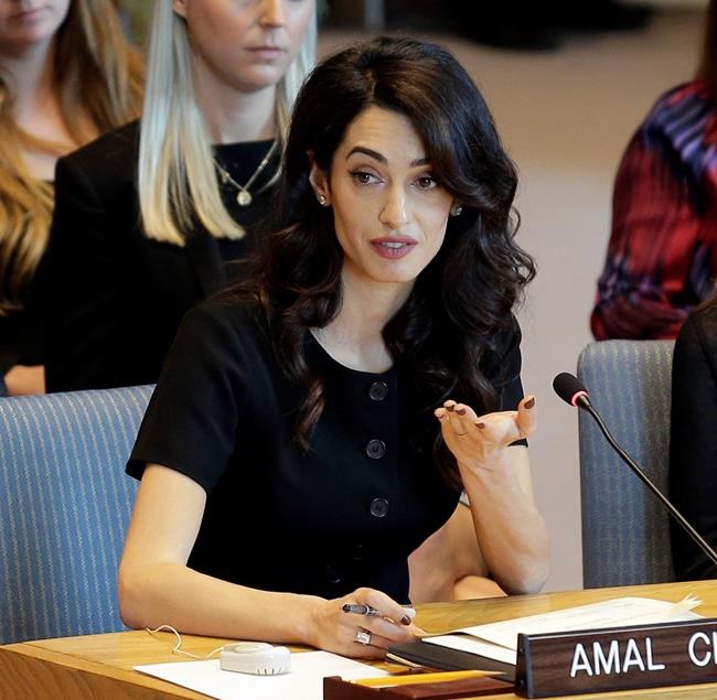 Amal Clooney: Prosecute Islamic State extremists for rape | iNFOnews.ca