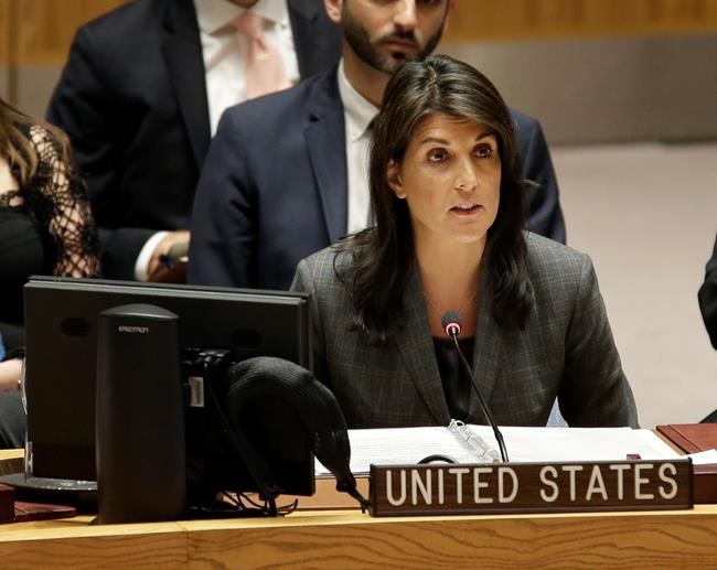 The Latest: US says it pays too much of UN peacekeeping cost | iNFOnews.ca CP296246887