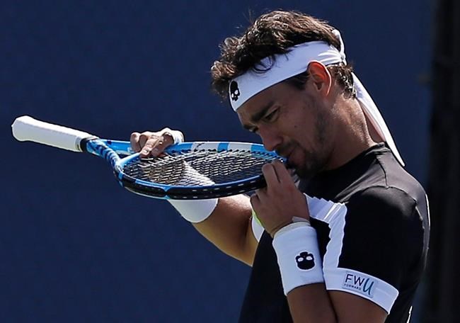 Fognini fined $24,000 for actions during US Open loss | iNFOnews.ca CP626972589