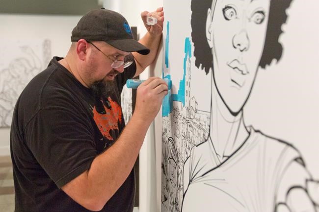 Provo exhibit allows visitors to colour on the art | iNFOnews.ca Provo exhibit allows visitors to colour on the art | iNFOnews.ca