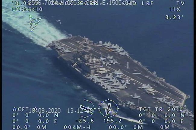 Report: Iran's Guard flew surveillance drone over USS Nimitz | iNFOnews.ca Report: Iran's Guard flew surveillance drone over USS Nimitz | iNFOnews.ca