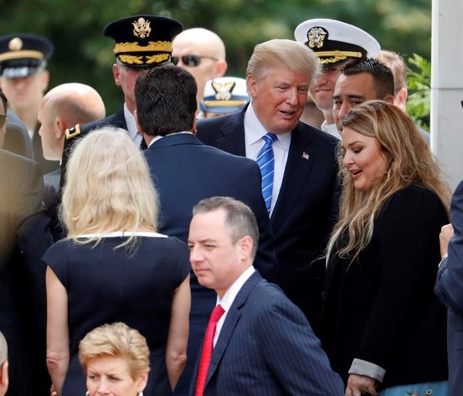 Trump pays sombre tribute to fallen troops on Memorial Day | iNFOnews.ca CP304226825