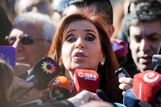 Argentine judge freezes bank accounts of former president | iNFOnews.ca CP1012252186