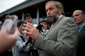 Supertankers plying B.C.'s North Coast would be 'pure madness': Mulcair | iNFOnews.ca CP29551111