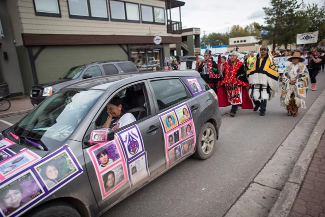Families walk Highway of Tears before missing, murdered Indigenous women hearing | iNFOnews.ca