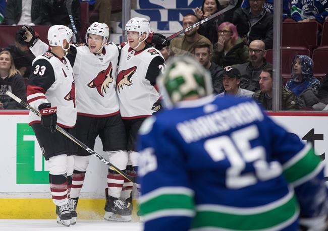 Rookies key in Arizona Coyotes 4-2 pre-season win over Vancouver Canucks | iNFOnews.ca CP113428537