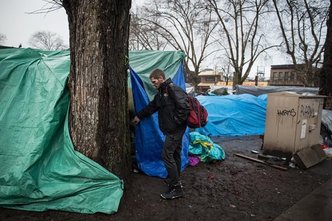 Vancouver homeless camp brings community, safety, home, says resident | iNFOnews.ca CP114985384