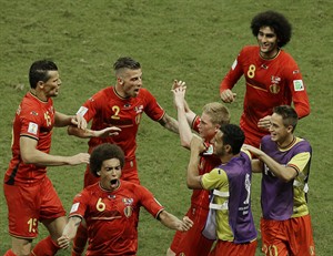 Belgium holds on at the end to beat US 2-1 in extra time in 2nd round of World Cup | iNFOnews.ca CP28981819