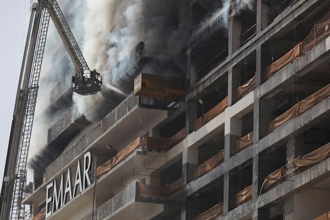 Fire hits Dubai high-rise complex near world's tallest tower | iNFOnews.ca