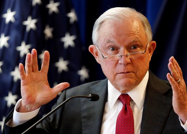 Sessions laughs at "Lock Her Up" chant at DC speech | iNFOnews.ca