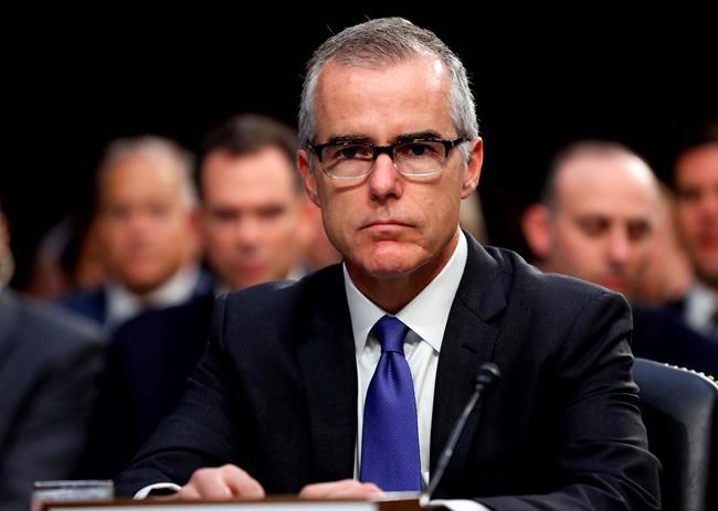 The Latest: Trump slams fired FBI Deputy Director McCabe | iNFOnews.ca The Latest: Trump slams fired FBI Deputy Director McCabe | iNFOnews.ca