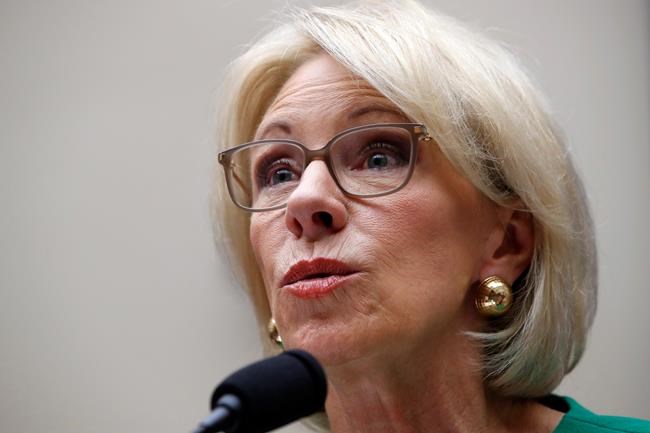 DeVos to miss deadline in easing college fraud protections | iNFOnews.ca