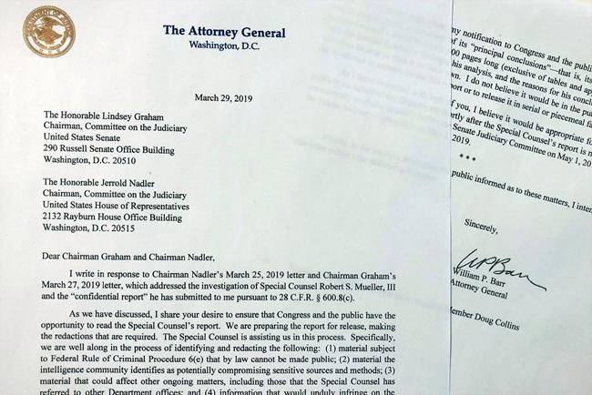 Redacted Mueller report expected to be released by mid-April | iNFOnews.ca Redacted Mueller report expected to be released by mid-April | iNFOnews.ca