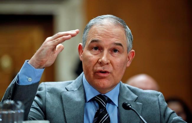 New travel costs revealed for EPA head amid ongoing scrutiny | iNFOnews.ca CP195827878