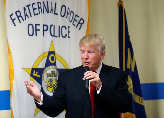 Trump endorsement by police group exposes divide among ranks | iNFOnews.ca