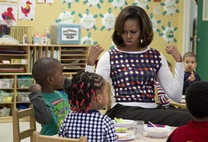 First lady pledges to fight Republicans to 'bitter end' on effort to weaken school lunch rules | iNFOnews.ca CP29024700
