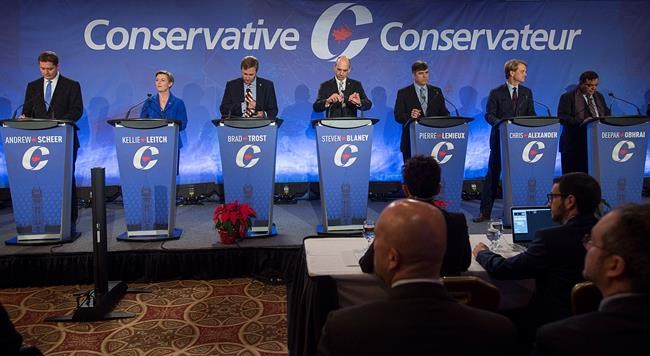 Some 14 Conservative leadership hopefuls crowd stage for debate in Moncton | iNFOnews.ca