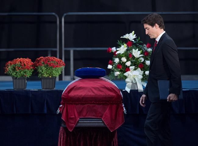Trudeau honours Allan MacEachen as 'peerless' parliamentarian at N.S. service | iNFOnews.ca