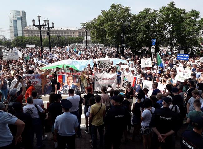 Mass protests rock Russian Far East city again | iNFOnews.ca Mass protests rock Russian Far East city again | iNFOnews.ca