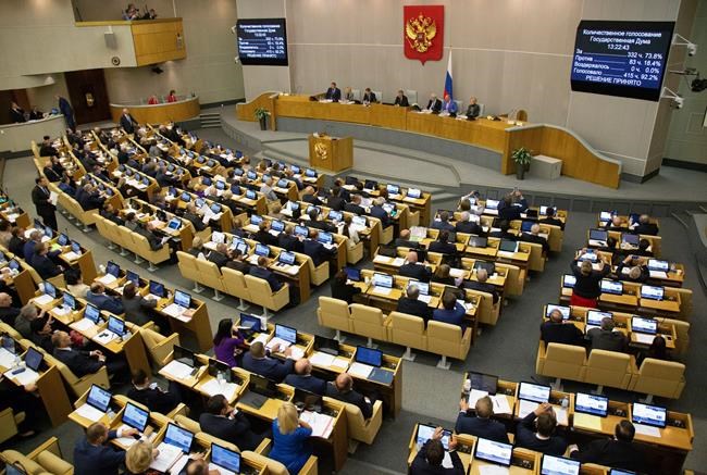 Russian parliament backs controversial pension bill | iNFOnews.ca CP1989420687