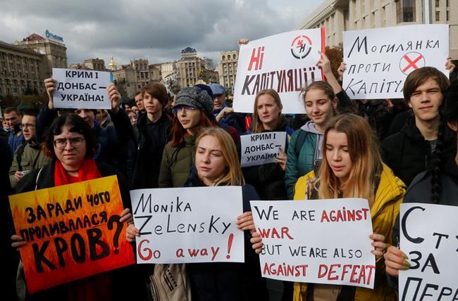 Protesters in Ukraine rally against election in rebel east | iNFOnews.ca