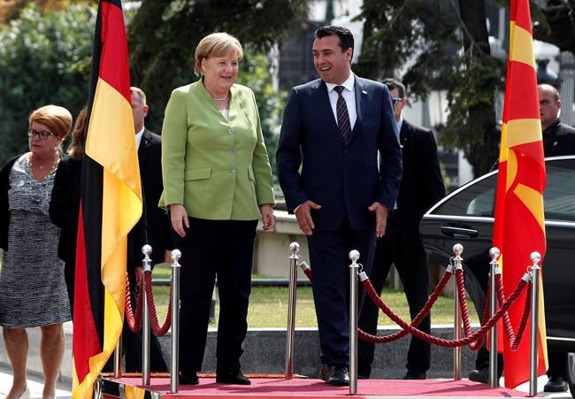 Merkel in Macedonia to back 'yes' vote on referendum | iNFOnews.ca