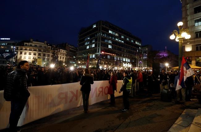 Hundreds rally for free, fair elections in Serbian capital | iNFOnews.ca