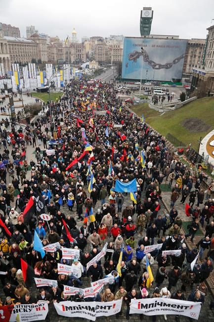Saakashvili calls for protest camp in Ukraine's capital | iNFOnews.ca