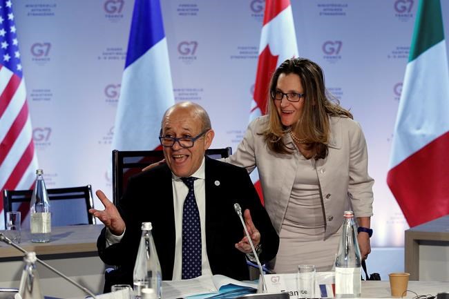 G-7 ministers reveal 'clear differences' on Middle East as France meeting wraps | iNFOnews.ca