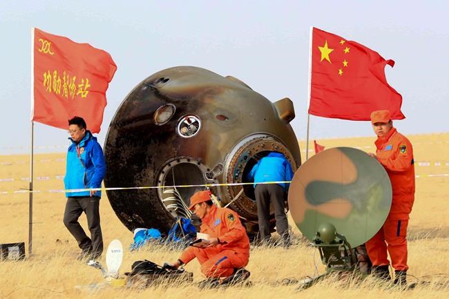 China astronauts return from monthlong space station stay | iNFOnews.ca China astronauts return from monthlong space station stay | iNFOnews.ca