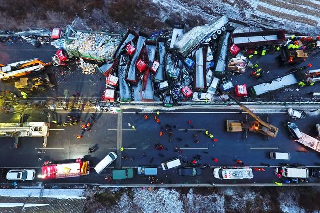 Vehicle pile-up in China leaves 17 people dead, 37 injured | iNFOnews.ca Vehicle pile-up in China leaves 17 people dead, 37 injured | iNFOnews.ca