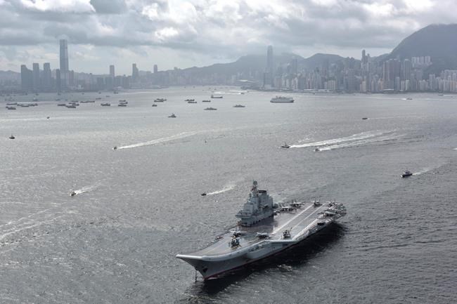 China's aircraft carrier celebrated on Hong Kong port call | iNFOnews.ca China's aircraft carrier celebrated on Hong Kong port call | iNFOnews.ca