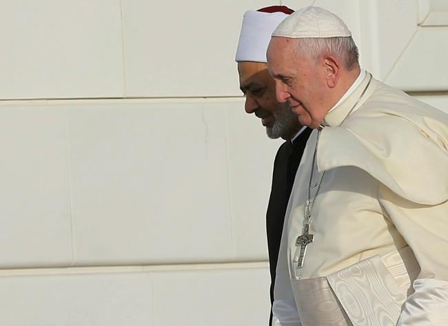 The Latest: Pope, senior Muslim cleric pledge hope for peace | iNFOnews.ca