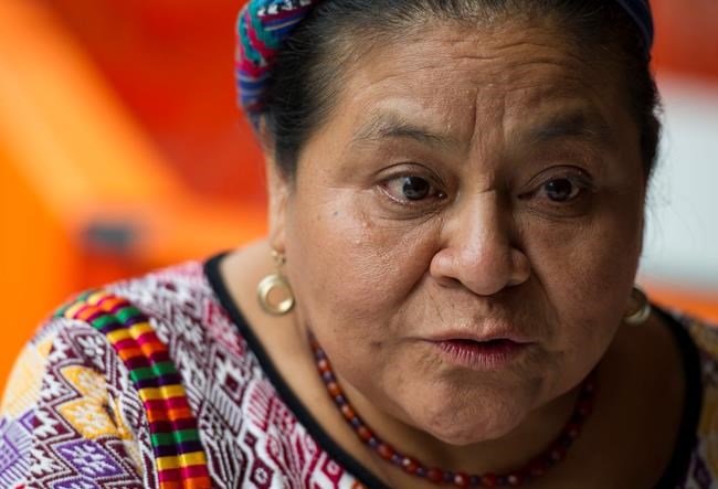 Nobel laureates warn democracy, rights eroding in Guatemala | iNFOnews.ca CP623370507